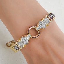 Panther Bracelet with Rubies and Diamonds c1980