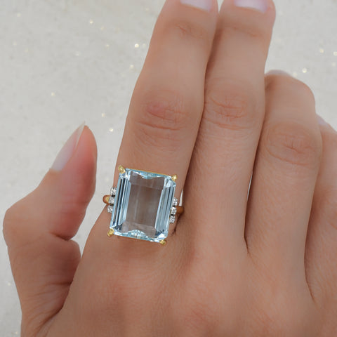 H. Stern Aquamarine & Diamond Ring