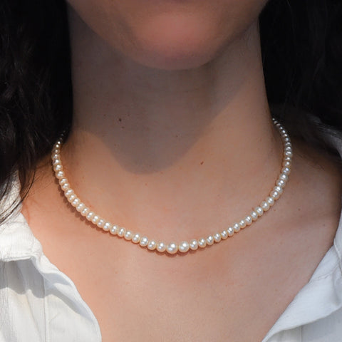 Natural Pearl Necklace by Catchpole & Williams c1890