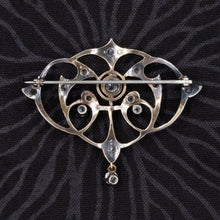 Art Nouveau Diamond Brooch c1890