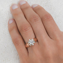 Colorless .58ct Diamond Buttercup Solitaire c1930
