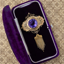 Taille D’Epargne Amethyst Brooch c1870