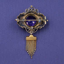 Taille D’Epargne Amethyst Brooch c1870