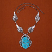 Native American Sterling & Turquoise Necklace