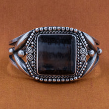 Native American Petrified Wood Cuff c1960