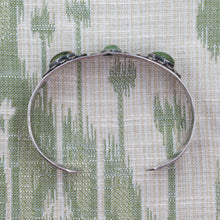 1940s Old Pawn Slim Silver Turquoise Cuff