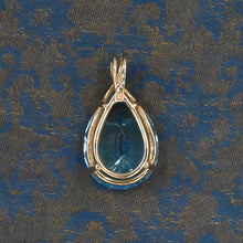Blue Topaz Pear-Shaped Pendant