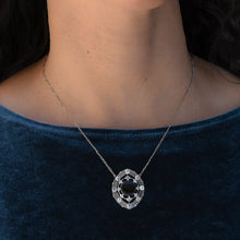 French Belle Époque Onyx & Diamond Necklace