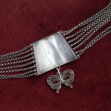 Silver Filigree Bow Necklace