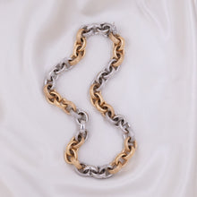 Chunky Two-Tone Cable Chain Necklace