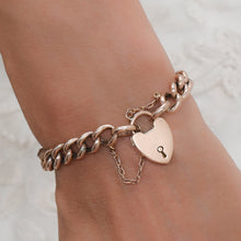 Heart Padlock Bracelet c1910