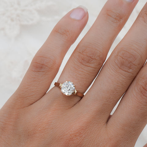 Old European 1.50 Carat Diamond Solitaire Ring c1900