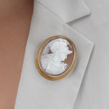 Pallas Athena Cameo Brooch c1880