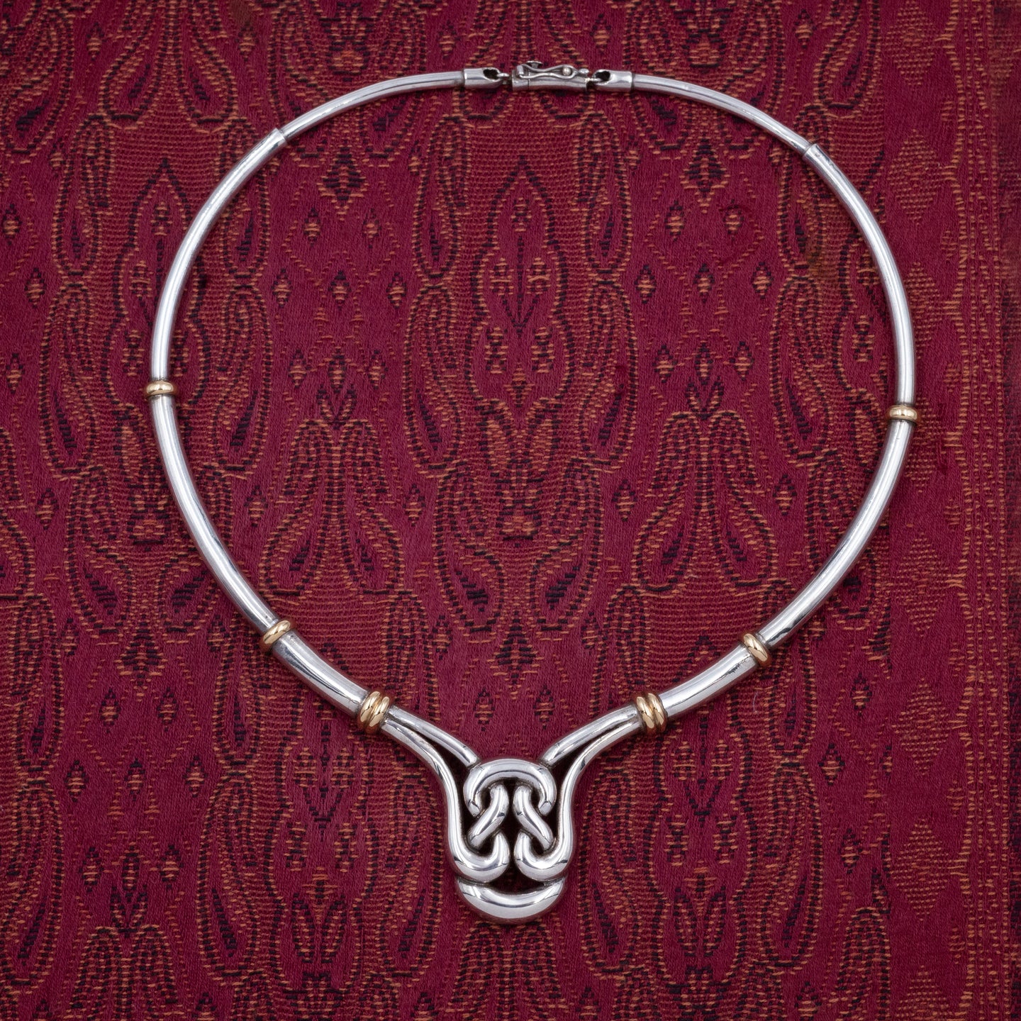 Ilias Lalaounis Silver & 18k Knot Collar