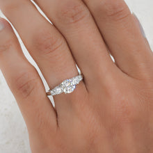 Mid-Century One Carat Transitional Cut Diamond Engagement Ring
