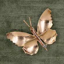 Guilloché Enamel Butterfly Brooch