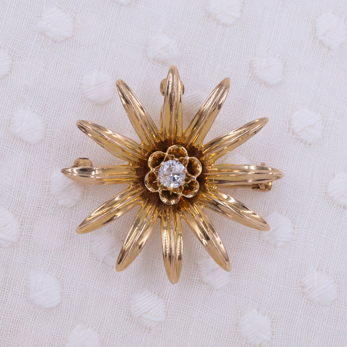 Antique Daisy Pin Pendant c1910