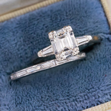 Emerald Cut Diamond Ring c1950