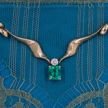 Emerald and Diamond Collar Necklace c1980