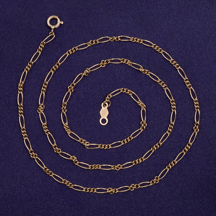 Vintage Gold Figaro Chain