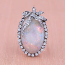 Opal and Diamond Statement Cocktail Ring