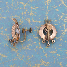 Two-tone Retro Aquamarine Earrings
