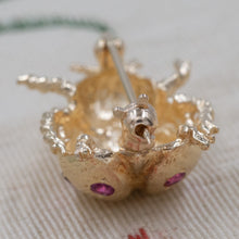 Ladybug Brooch with Fine Rubies