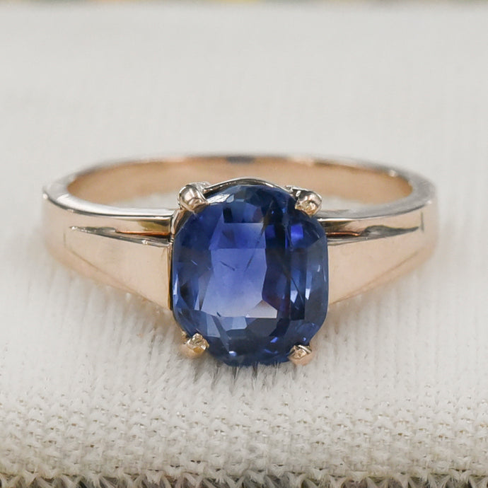 1930s 4.68ct Ceylon Sapphire Ring