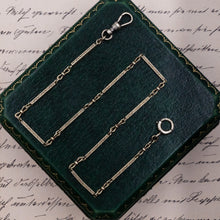 Carved Baton Link Watch Chain 1910