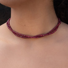 32” Faceted Ruby Bead Strand