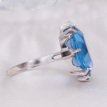 Swiss Blue Topaz Cocktail Ring