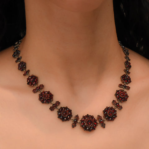 Antique Bohemian Garnet Necklace