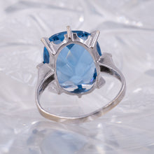Swiss Blue Topaz Cocktail Ring