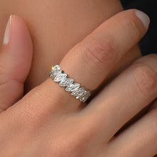 Diamond Eyelet Wide Eternity Band c1950