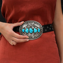 1985 Navajo Silver & Turquoise Belt Buckle