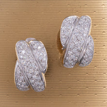 Pavé Diamond Crossover Earrings