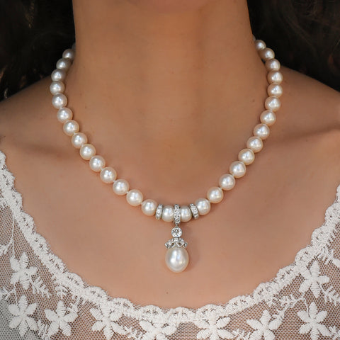 South Sea Pearl & Diamond Enhancer Pendant