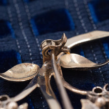 Opal & Sapphire Flower Pin c1930