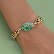 Infinity Love Knot Jadeite Bracelet c1950