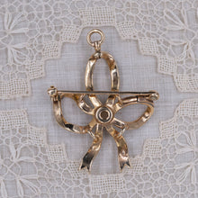 Antique Seed Pearl Bow Pin-Pendant c1910