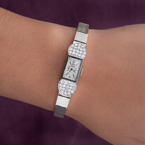 Midcentury Ladies Diamond Watch