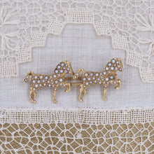 Antique Pearl Equestrian Bar Pin c1910