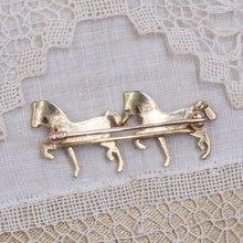 Antique Pearl Equestrian Bar Pin c1910