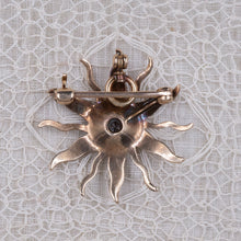 Starburst Diamond & Pearl Pin/Pendant c1905