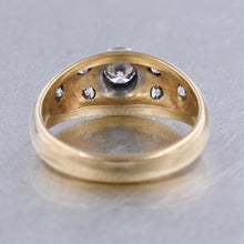 Two-Tone Diamond Bombé Ring c1980