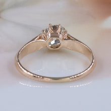 Antique 1.15 Carat Old Mine Rose Gold Solitaire