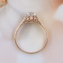 Antique 1.15 Carat Old Mine Rose Gold Solitaire