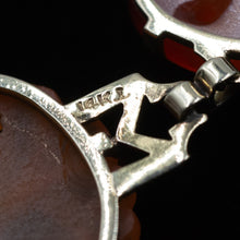 Art Deco Carved Carnelian & Enameled Gold Necklace