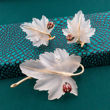 Tiffany & Co. Rock Crystal Brooch and Earrings Set