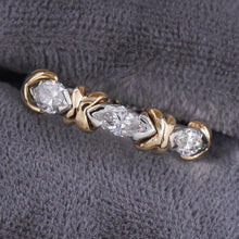 Two-Tone Marquise Diamond Eternity Band
